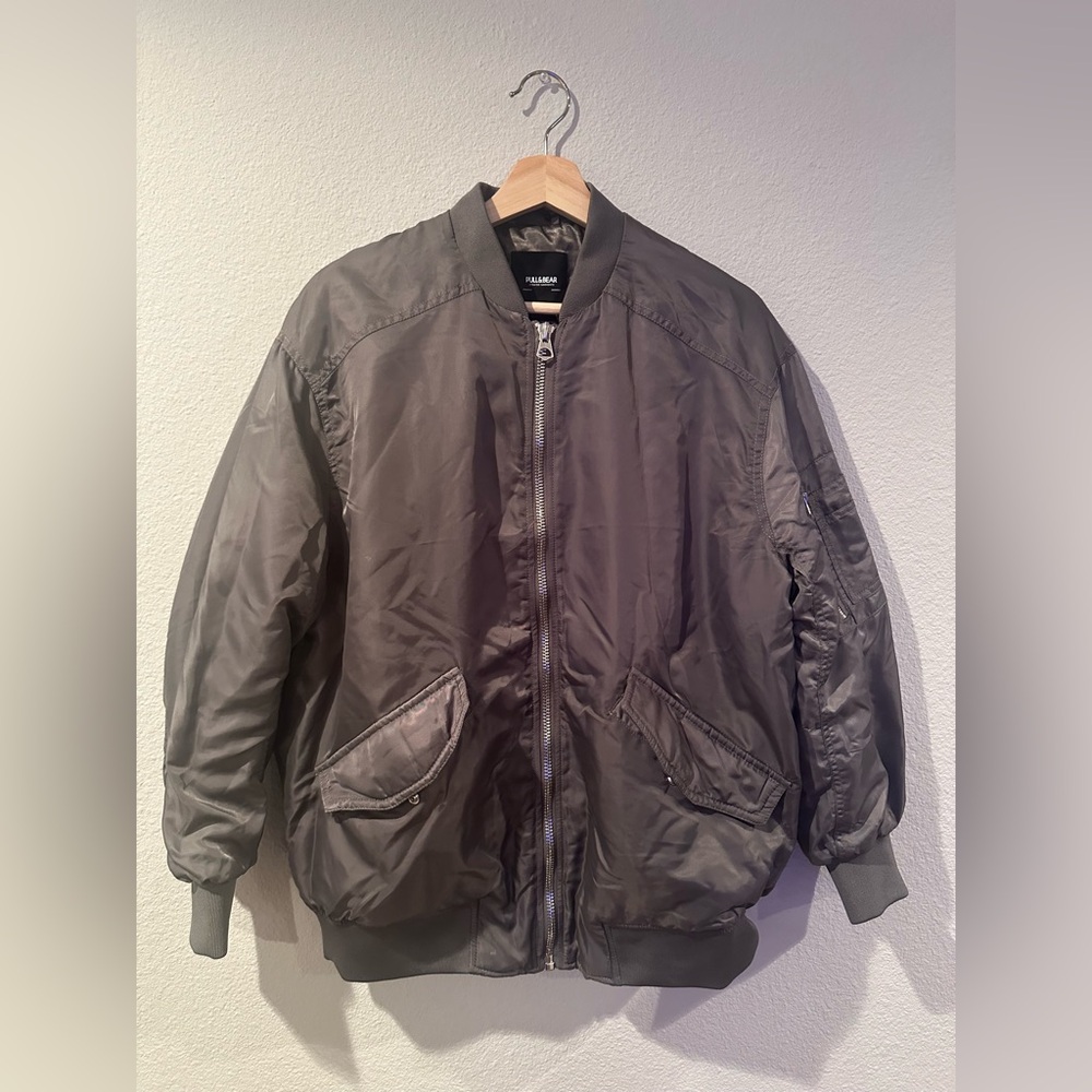 Grey Pull&Bear Bomber